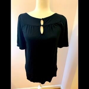The Limited black knit top, size S